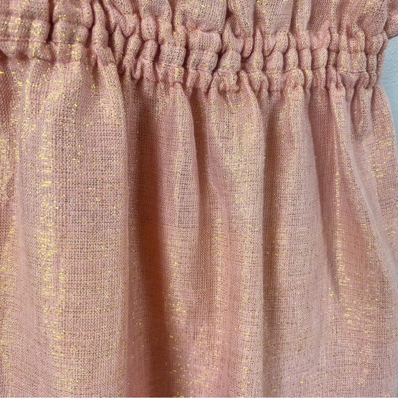NWT Lemlem Tila Woven Halter Neck Midi Sundress Metallic Rose Shimmer XS - Picture 7 of 11